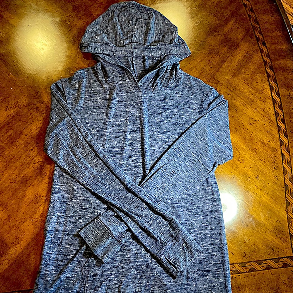 Blue hoodie